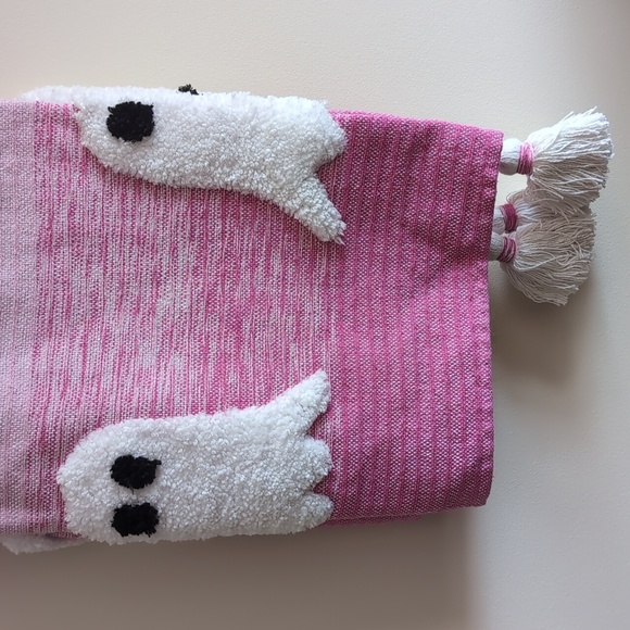 ❌SOLD❌Viral 🎥 Rachel Zoe Raised Fluffy Ghost Throw Blanket, Heathered Pink 🩷 - Picture 5 of 9